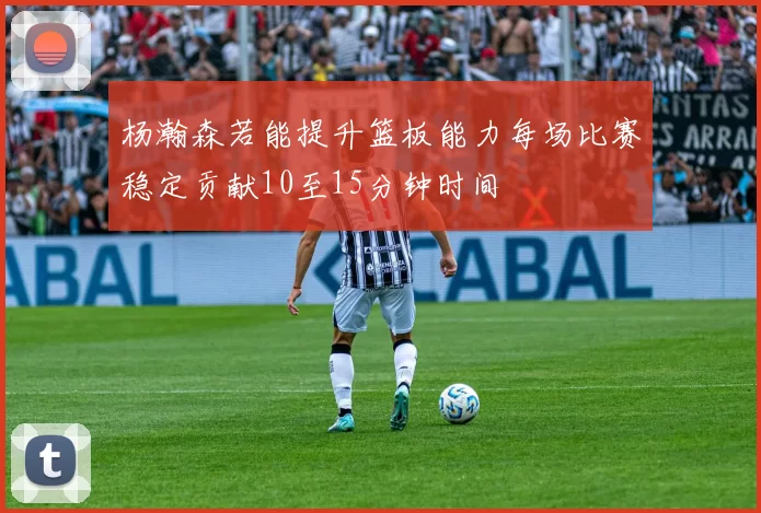 杨瀚森若能提升篮板能力每场比赛稳定贡献10至15分钟时间